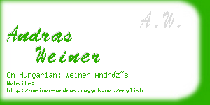 andras weiner business card